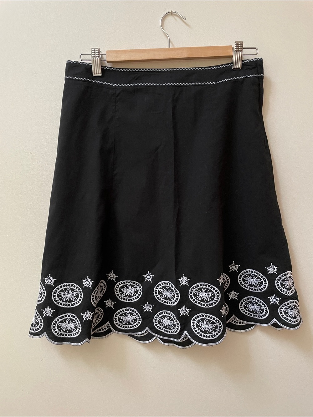 RW&CO Embroidered Star Cotton Skirt celestial